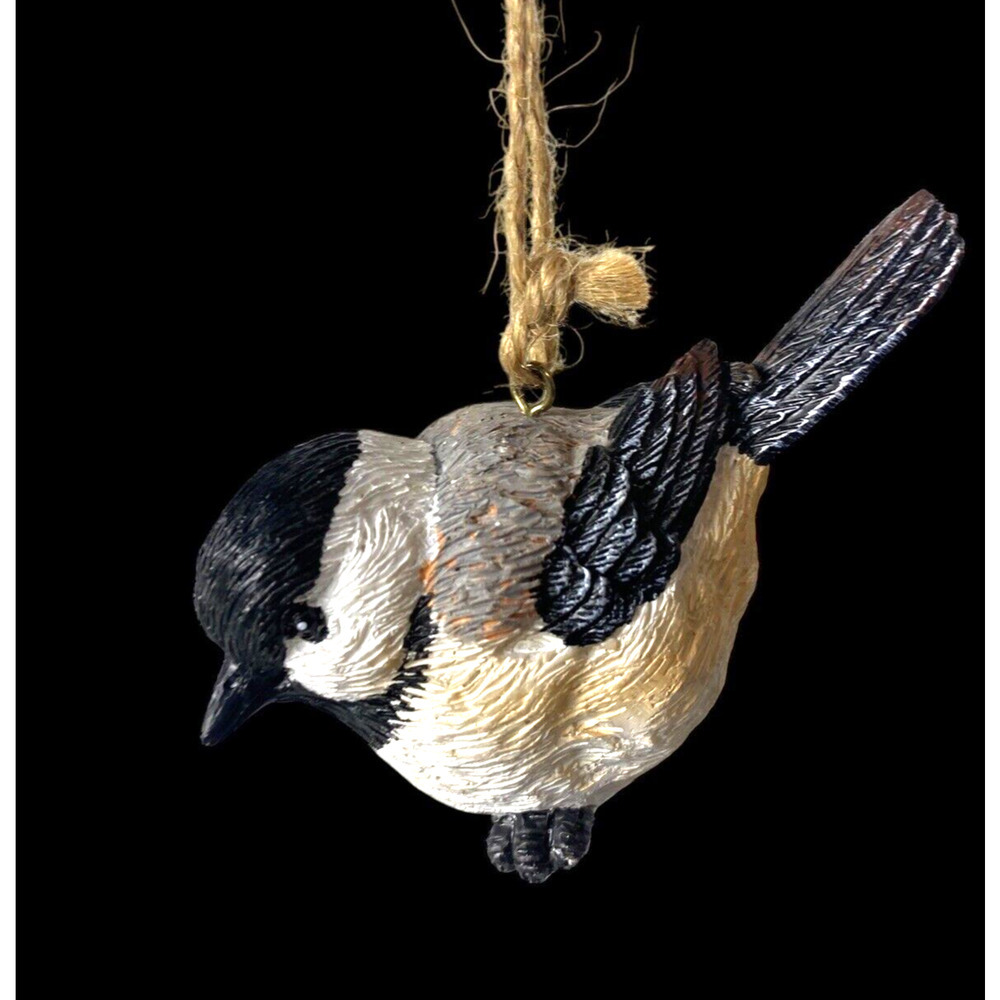 Chickadee Bird Christmas Ornament NEW Maine Resin Detailed Gallerie II